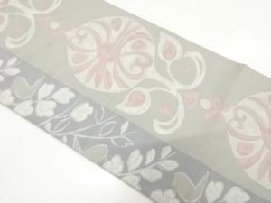 花鳥更紗模様織り出し　袋帯